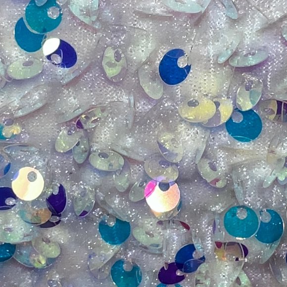 Beautiful White One Shoulder Sequin Stretch Mini Dress Size Medium - Picture 6 of 10